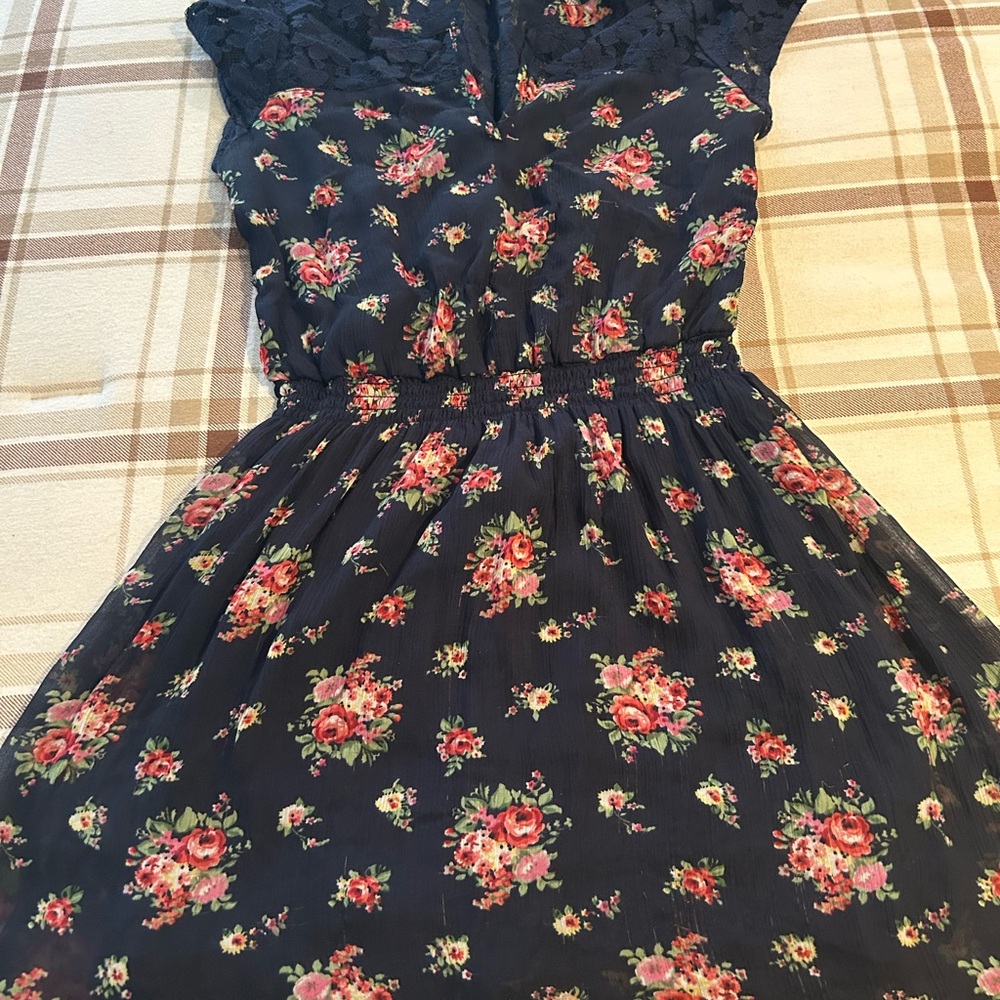 Floral Navy Dress